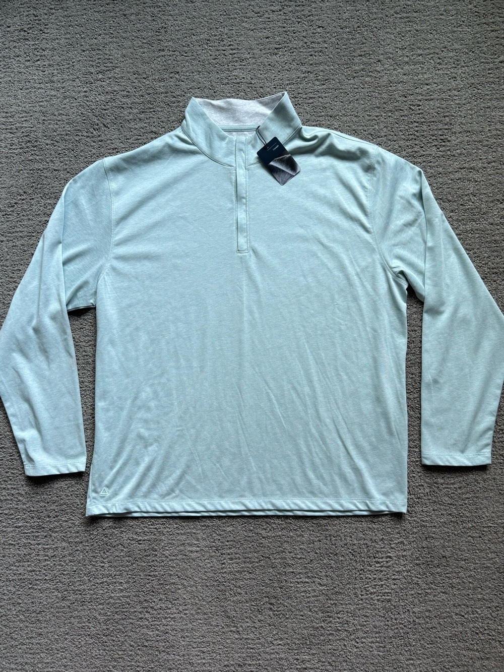 AHEAD Men's Long-Sleeve Quarter-Zip - Light Mint